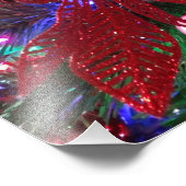 数々のカラークリスマスツリーカラフル休日 フォトプリント (角)