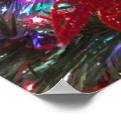 数々のカラークリスマスツリーカラフル休日 ポスター (角)