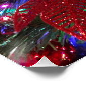 数々のカラークリスマスツリーカラフル休日 ポスター (コーナー)