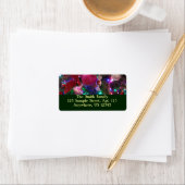 数々のカラークリスマスツリーカラフル休日 ラベル (インサイチュ)