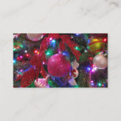 数々のカラークリスマスツリーカラフル休日 名刺 (裏面)
