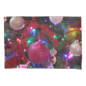 数々のカラークリスマスツリーカラフル休日 枕カバー (正面)