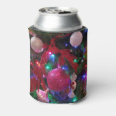 数々のカラークリスマスツリーカラフル休日 缶クーラー (缶裏面)