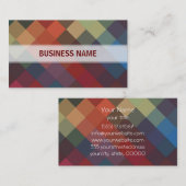 数々のカラーダイヤモンドシームレスパターン4 名刺 (正面/裏面)