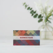 数々のカラーダイヤモンドシームレスパターン4 名刺 (スタンド正面)