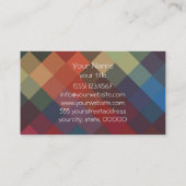 数々のカラーダイヤモンドシームレスパターン4 名刺 (裏面)