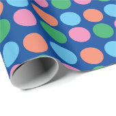 数々のカラー円ラッピング紙 ラッピングペーパー (ロールコーナー)