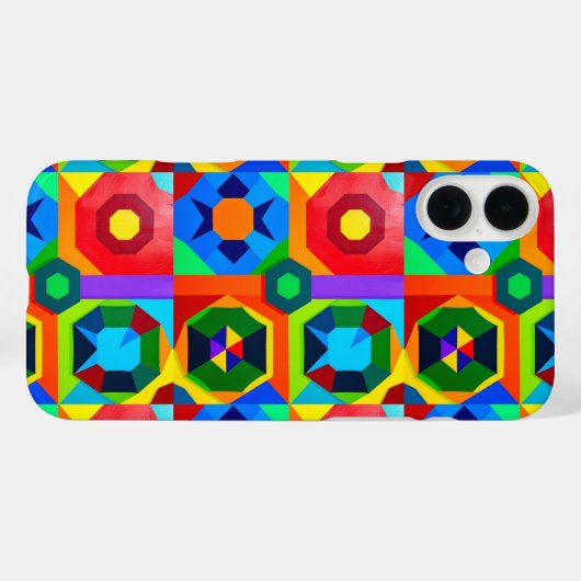 数々のカラー図形2 Case-Mate iPhoneケース (裏面 (横))