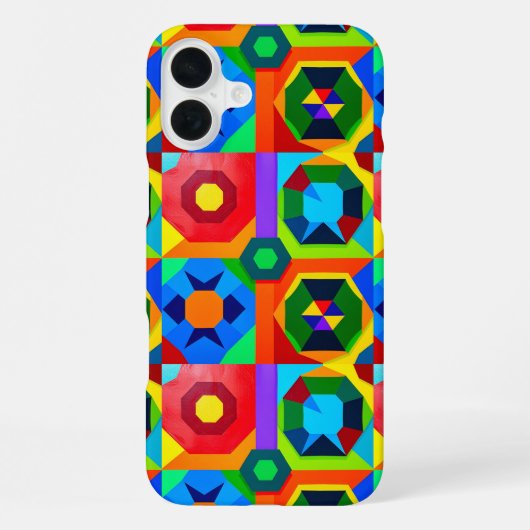 数々のカラー図形2 iPhoneケース (裏面)