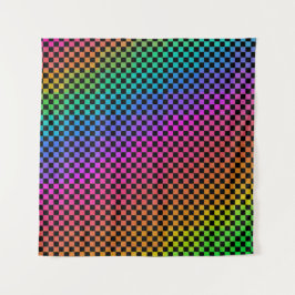 数々のカラー小市松模様にデザイン背景 タペストリー