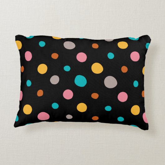 数々のカラー水彩ドット2 アクセントクッション (裏面)