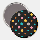 数々のカラー水彩ドット2 マグネット (正面/裏面)