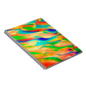 数々のカラー絵を描ア・抽象芸術壁紙の背景 ノートブック (右側)