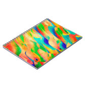 数々のカラー絵を描ア・抽象芸術壁紙の背景 ノートブック (左側)