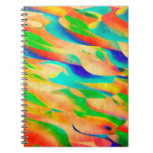 数々のカラー絵を描ア・抽象芸術壁紙の背景 ノートブック (正面)