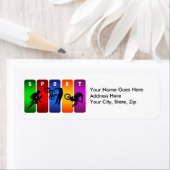 数々のカラーBMXエンブレム ラベル (インサイチュ)