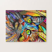 数々のカラーCat 711パターン ジグソーパズル (横)