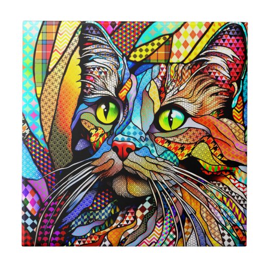 数々のカラーCat 711パターン タイル (正面)