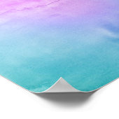 数々のカラーWater Color Duo抽象芸術絵画s ポスター (角)