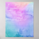 数々のカラーWater Color Duo抽象芸術絵画s ポスター (正面)