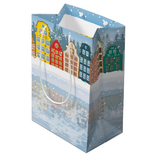 数々のクリスマス市 ミディアムペーパーバッグ (裏面アングル)