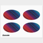 数々のグリッド付きカラー遷移 楕円形シール (シート)