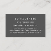 数々のコラージュ写真モダン 名刺 (裏面)