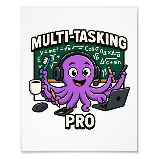 数々のタスキングOctopus Classroom Learner Pro フォトプリント (正面)