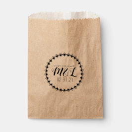 数々のハート図形装飾円結婚形のロゴ フェイバーバッグ