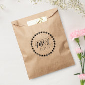 数々のハート図形装飾円結婚形のロゴ フェイバーバッグ (封をした状態)