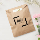 数々のハート線バーGeo結婚のロゴ フェイバーバッグ (封をした状態)