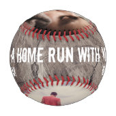 数々のフォトホーム走パパ父の日 野球ボール (裏面)
