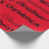 数々のフォントレタリング ラッピングペーパー (角)