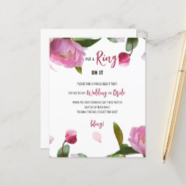 数々のフローラブライダルシャワーゲーム紙シート