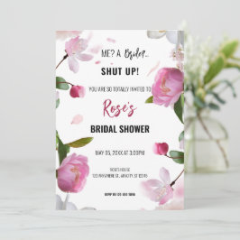 数々のフローラブライダルシャワー 招待状