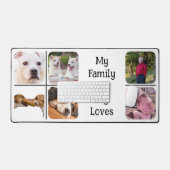 -数々のペットと家族の写真 デスクマット (キーボード&マウス)