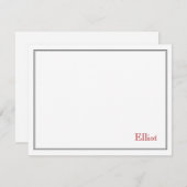 数々のボーダー平らなノートのサンキューカードのバー(ユダヤ教の)バル・ミツバー 出欠カード (正面/裏面)