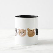 数々のポートレートのマグ マグカップ (中央)