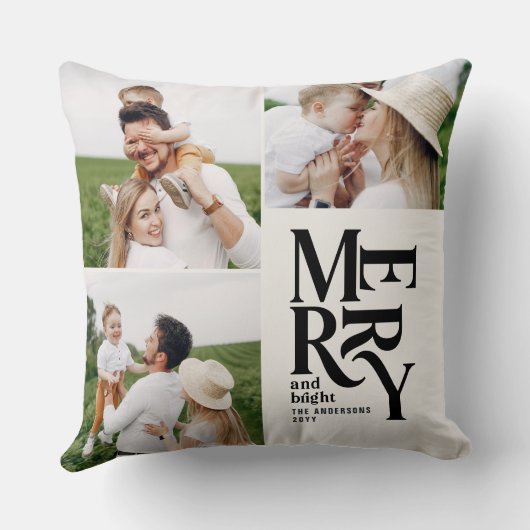 数々のモダンエレガントタイポグラフィユニーク クッション (裏面)