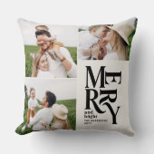 数々のモダンエレガントタイポグラフィユニーク クッション (正面)