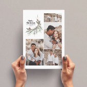 数々のモダンエレガント水彩植物学ホ シーズンカード