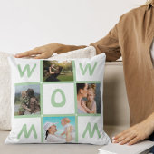 数々のモダン写真グリッドかわいいWOW MOMギフト クッション