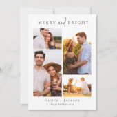数々のモダン写真メリーコラージュ シーズンカード (正面)