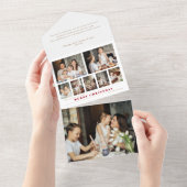数々のモダン写真 オールインワン招待状 (貼ってはがせる)