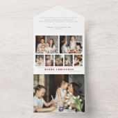 数々のモダン写真 オールインワン招待状 (内側)