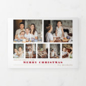 数々のモダン写真 三つ折りクリスマスカード (カバー)