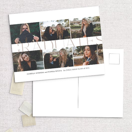 数々のモダン卒業生発表 ポストカード