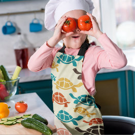 数々の亀 エプロン