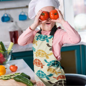 数々の亀 エプロン