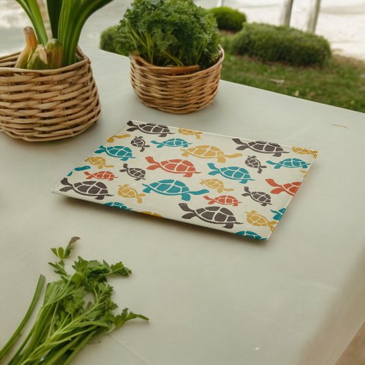 数々の亀 カッティングボード